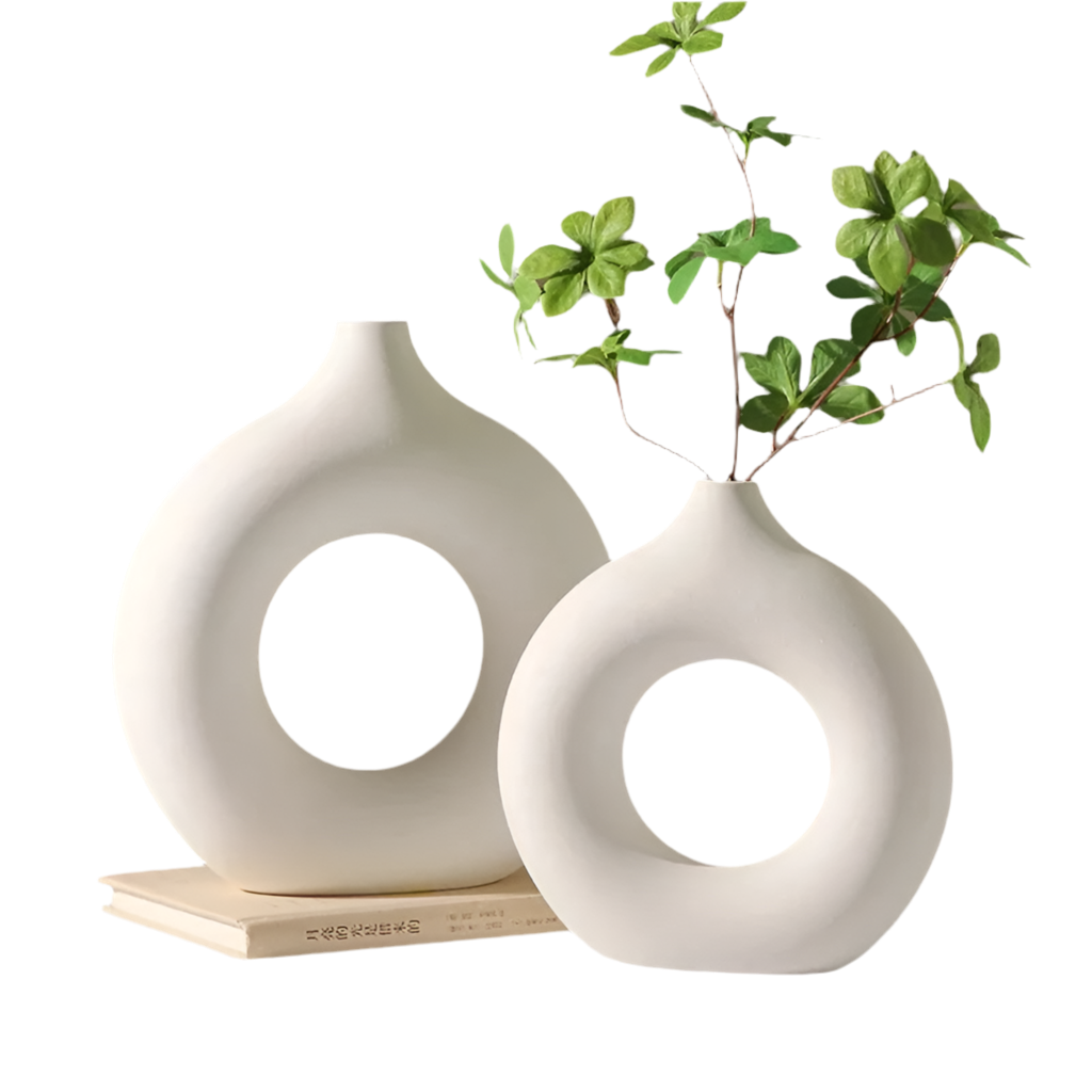 Vase créatif en forme de beignet