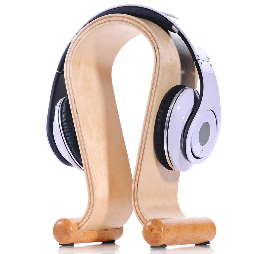 Support pour casque, design bois