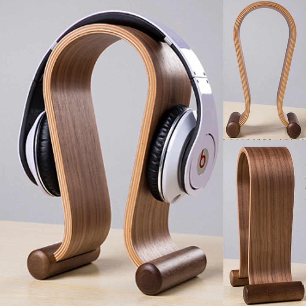 Support pour casque, design bois