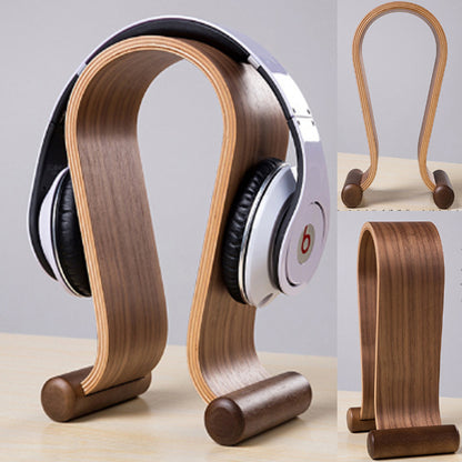 Support pour casque, design bois