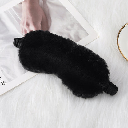 Masque pour les yeux style fourrure, confortable et coocooning