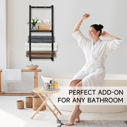Porte-serviettes de salle de bain pour serviettes roulées