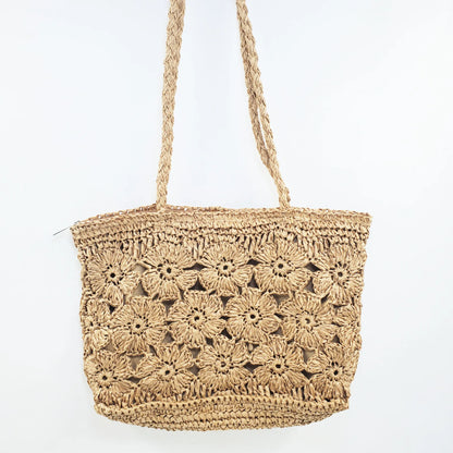 Sac fourre-tout estival, fleuri et tissé avec style