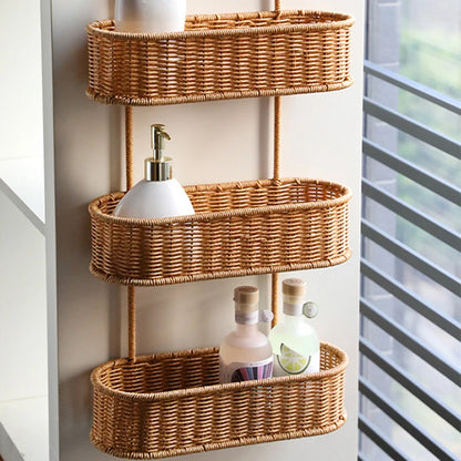 Panier mural tissé, déco pratique pour fruits, légumes ou objets