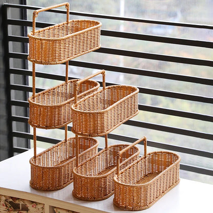 Panier mural tissé, déco pratique pour fruits, légumes ou objets