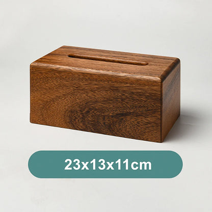 Boîte distributrice de mouchoirs en noyer
