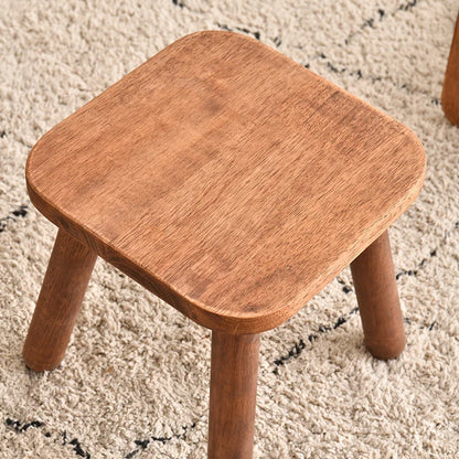 Tabouret design en bois massif naturel, solide et élégant