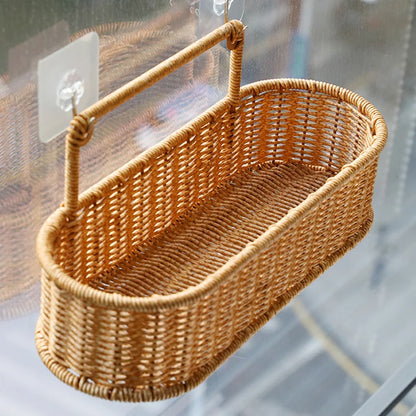 Panier mural tissé, déco pratique pour fruits, légumes ou objets