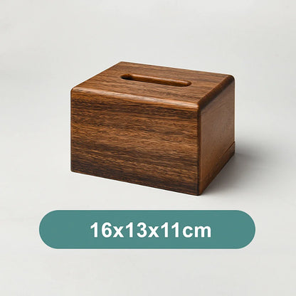Boîte distributrice de mouchoirs en noyer