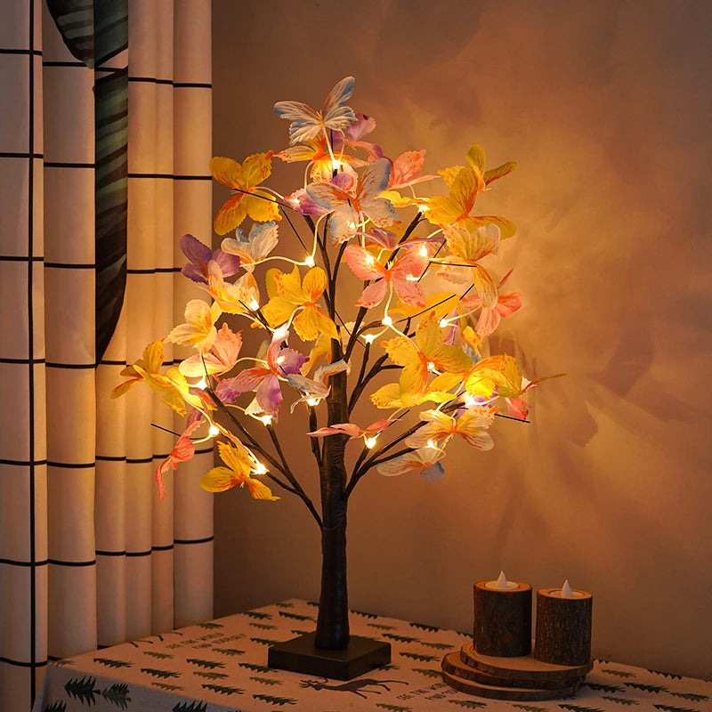 Lumières d'arbre de table, LED décorative
