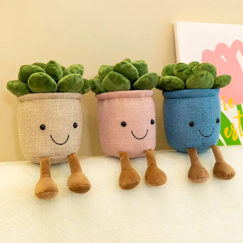 Plante charnue en peluche pour enfants