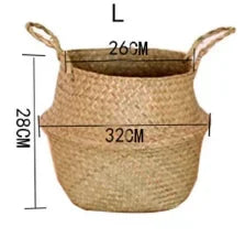 Pot de fleurs en rotin pour rangement de vêtements sales, WF1015