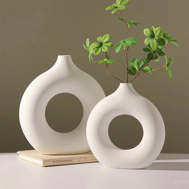 Vase créatif en forme de beignet