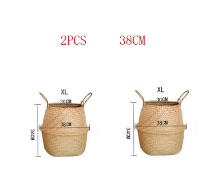 Pot de fleurs en rotin pour rangement de vêtements sales, WF1015