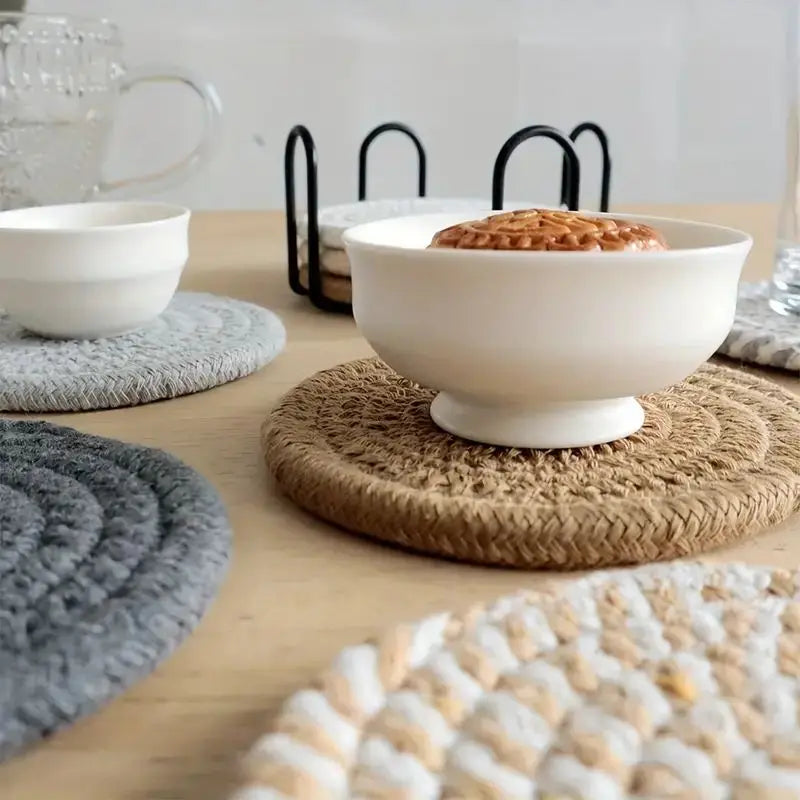 Ensemble de 8 sous-verres absorbants pour boissons