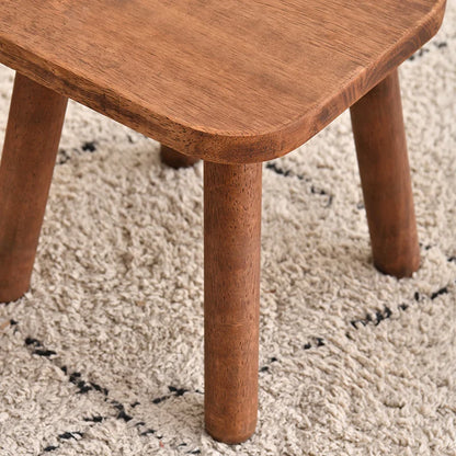 Tabouret design en bois massif naturel, solide et élégant