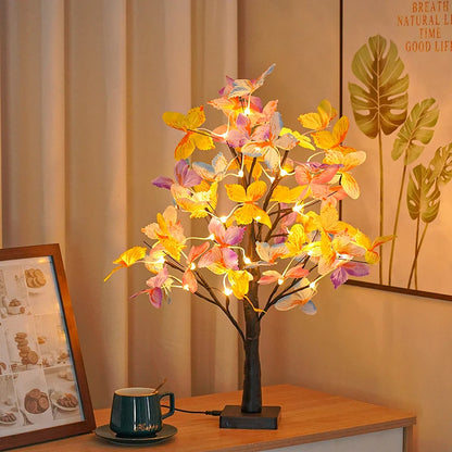 Lumières d'arbre de table, LED décorative