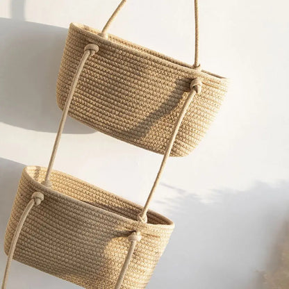 Panier de rangement mural à 3 niveaux