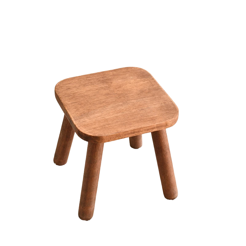 Tabouret design en bois massif naturel, solide et élégant