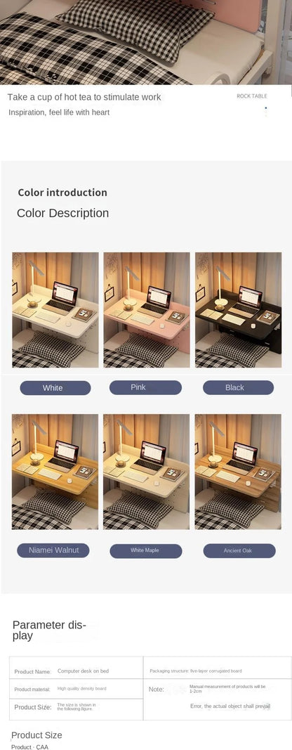 Table de lit pliable, pratique et compacte