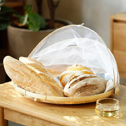 Panier de tente alimentaire tissé à la main, plateau de stockage