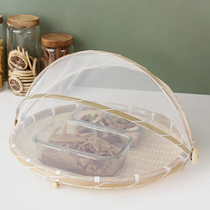 Panier de tente alimentaire tissé à la main, plateau de stockage