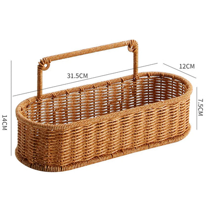 Panier mural tissé, déco pratique pour fruits, légumes ou objets