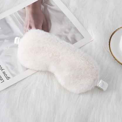 Masque pour les yeux style fourrure, confortable et coocooning